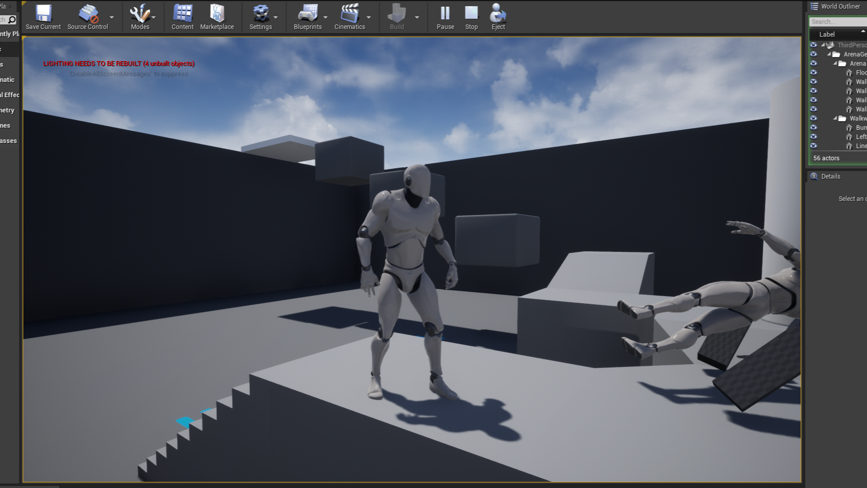 I used a Unreal Engine template and tested various features such as lighting, cameras, physics, game controls. Additionally, I tried to create a moving, interactable enemy but it proved to be a bit challenging unless I dive further into some tutorials. <a href='https://youtu.be/xry4TPTpLqk' target='_blank'><p>View Video</p></a>